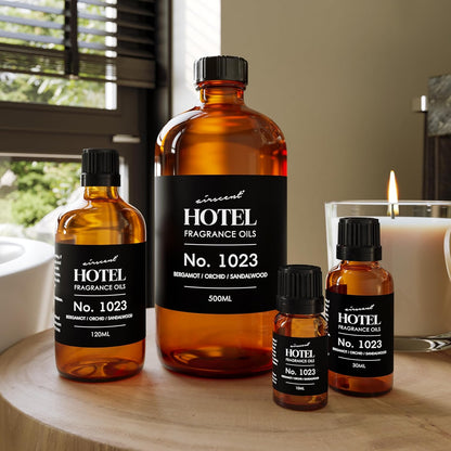 Airscent Hotel Diffuser Oil No. 1023 - Baccarat Hotel Inspired - 30 ml | Bergamot, Orchid, and Sandalwood - Love Affair Fragrance Oil for Ultrasonic and Waterless Diffusers and Crafting - 1 Fl Oz Bottle